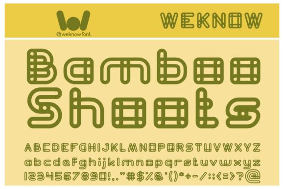 Bamboo Shoots: A Modern Typeface for Bold Visuals