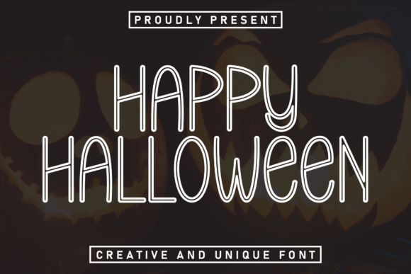 Happy Halloween: A Friendly Typeface for Creative Projects