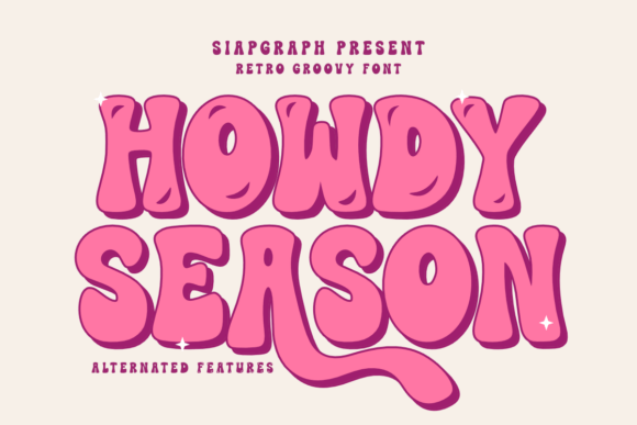 Howdy Season: A Retro Font with Modern Versatility