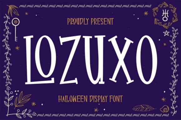 Lozuxo: A Playful Halloween Font for Spooky & Magical Designs