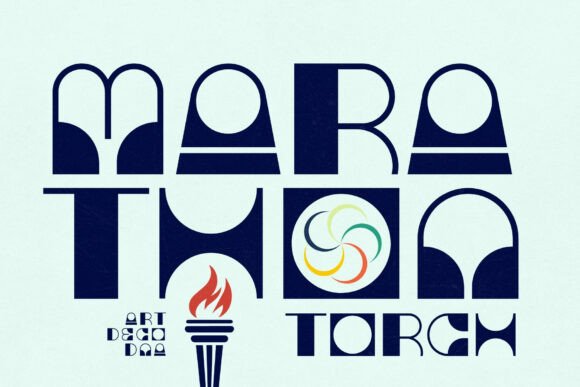 Marathon Torch: A Typeface Carved from Strength and Motion