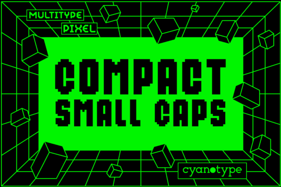 MultiType Pixel Compact: A Trendy Font for Bold Designs