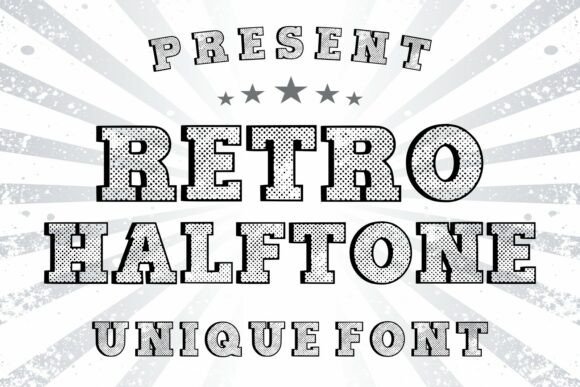 Retro Halftone: The Grunge Display Font with Attitude