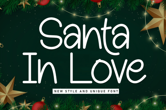 Santa in Love: A Font That Feels Like a Warm Hug