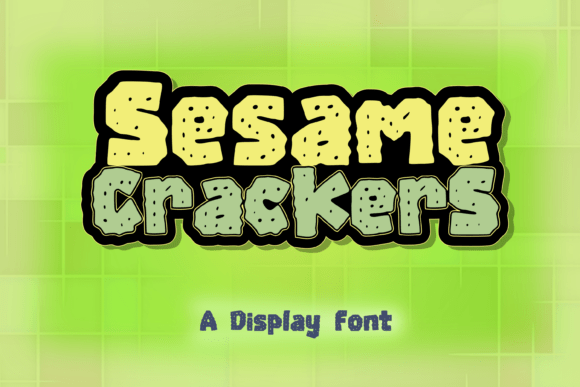 Sesame Crackers: The Playful Display Font Your Brand Needs