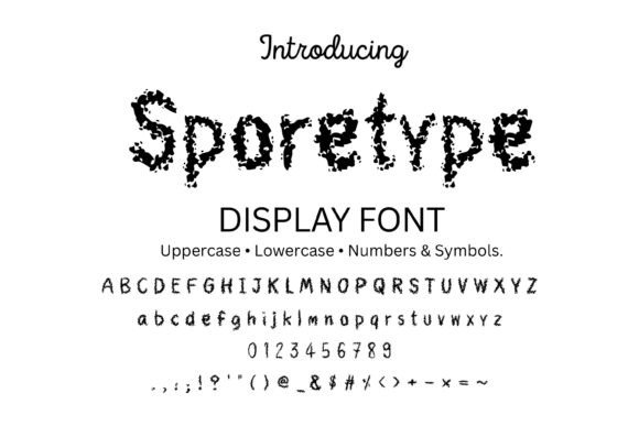 Sporetype: A Font That Looks Like It's Growing on the Page