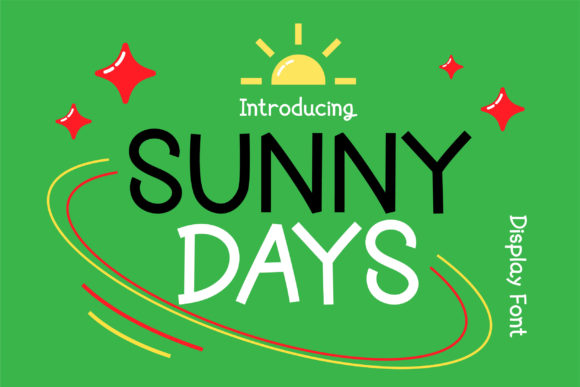 Sunny Days: A Display Font for Joyful and Engaging Designs