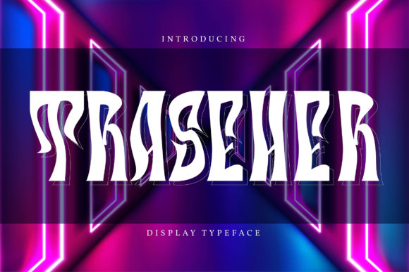 Traseher: A Retro-Chic Typeface for Bold, Modern Designs